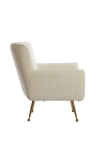 Light & Living Fauteuil Vinstra Bouclé Crème