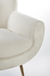 Light & Living Fauteuil Vinstra Bouclé Crème