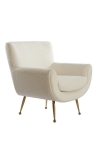 Light & Living Fauteuil Vinstra Bouclé Crème