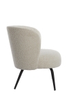 Light & Living Fauteuil Dieyda Bouclé Crème