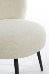 Light & Living Fauteuil Dieyda Bouclé Crème