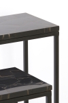 Light & Living Sidetable Morena Set van 2 Agaat Zwart 120+140cm