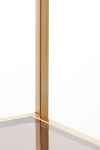 Light & Living Wandkast Lusaka Open Glas & Staal Goud 100x200cm