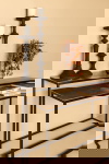 PTMD Sidetable Kae Goud Alu Zwart Rectangular Set van 2