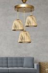 Hanglamp Bulca 3-Lichts Naturel