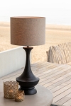 Light & Living Lampvoet Nicolo Mangohout Mat Zwart 66cm