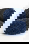 Kare Design Draaifauteuil Ellie Donkerblauw