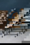 PTMD Bijzettafel Daan Goud Aluminum Zwart  Set van 3