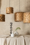 PTMD Hanglamp Jaden 4-Lichts Naturel Woven Zeegras Rond