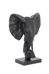 Light & Living Ornament Elephant Mat Zwart 49cm