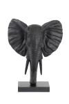 Light & Living Ornament Elephant Mat Zwart 49cm