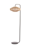 Light & Living Vloerlamp Lyra Naturel+Mat Zwart Ø43x164cm