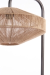 Light & Living Vloerlamp Lyra Naturel+Mat Zwart Ø43x164cm