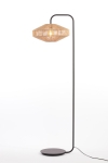 Light & Living Vloerlamp Lyra Naturel+Mat Zwart Ø43x164cm