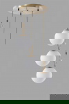 Hanglamp Morino 3-Lichts Wit/Goud
