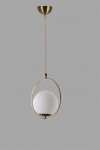 Hanglamp Ring Wit/Koper