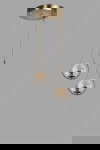 Hanglamp Damla 2-Lichts Koper