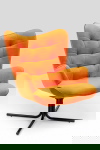 Kare Design Draaifauteuil Oscar Velvet Oranje
