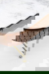 Kare Design Sidetable Grace Wit Marmer/Bruin 100cm