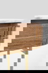 Kare Design Sidetable Grace Wit Marmer/Bruin 100cm