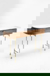 Kare Design Sidetable Grace Wit Marmer/Bruin 100cm