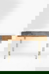 Kare Design Sidetable Grace Wit Marmer/Bruin 100cm
