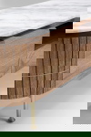Kare Design Tv-meubel Grace Wit Marmer/Bruin 145cm