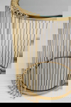 Kare Design Bijzettafel Wire Double Goud Set van 2