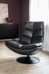 Eleonora Fauteuil Sven Zwart Boho Leer