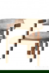 Eetkamerstoel Cozy Beige/Walnoot