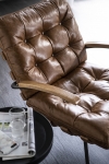 Eleonora Fauteuil Bastiaan Cognac Java Leder