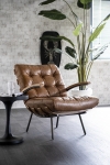 Eleonora Fauteuil Bastiaan Cognac Java Leder