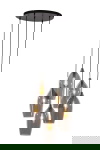 Light & Living Hanglamp Lukaro 5-Lichts Getrapt Smoke