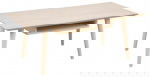 Salontafel Dysta Eikenfineer Wit 115cm - Giga Living