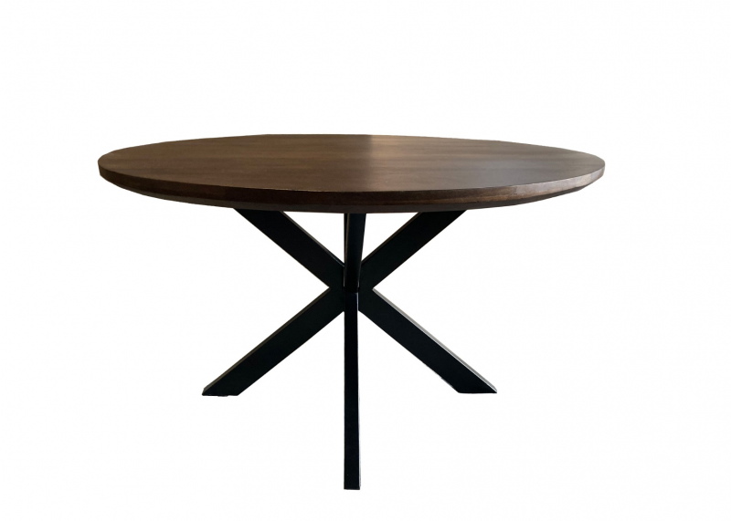 Livingfurn Eettafel Jesper Bruin Ø120cm