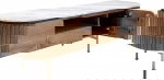 Kare Design Tv-meubel Grace Wit Marmer/Bruin 145cm