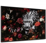 Coco Maison Schilderij Floral Cheetah 120x80cm