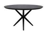 HSM Collection Eettafel Zürich Mango Zwart Ø140cm