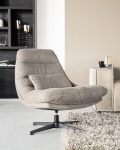 Eleonora Fauteuil Cooper Met Kussen Grijs Houston