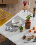 Kave Home Tafel Argo Wit Melamine Houteffect 180x100cm