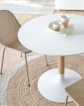 Kave Home Tafel Trick Wit Ø90cm