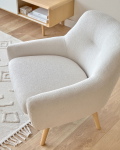 Kave Home Fauteuil Candela Wit