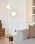 Kave Home Vloerlamp Lonela Marmer Groen