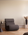 Kave Home Fauteuil Club Zwart Stof