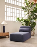 Kave Home Chaise Longue Module Neom Blauw 152x75cm