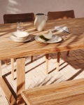 Kave Home Buitentafel Canadell Massief Gerecycled Teakhout 220x100cm