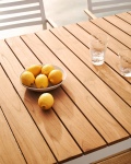 Kave Home Buitentafel Bona Massief Teakhout Wit 200x100cm