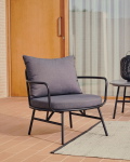 Kave Home Fauteuil Bramant Staal Zwart