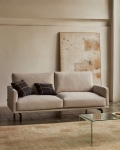 Kave Home 3-zitsbank Galene Beige 214cm