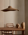 Kave Home Plafondlamp Albenya Naturel Katoen Ø90cm